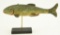 Lot #382 - Reggie Birch, Chincoteague, VA hand carved Brook trout fish decoy signed on