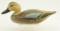 Lot #409 - Carved Green Winged Teal Hen by Norris Pratt, Kimblesville, PA 1966 signed and dated