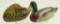 Lot #410 - Pair of miniature carved Mallard decoys hen and drake by Artie Behmelink (from the