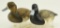 Lot #416 - Pair of M.E. Affleck Jarrettsville MD Premier Grade 1997 miniature carved Blackheads