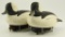 Lot #466 - (2) Mike Smyzer, PA cork body Bufflehead drakes signed and dated 1992 on underside