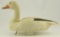 Lot #485 - Joseph Kaross, California hand carved Snow Goose decoy branded JK on underside circa