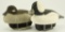 Lot #502 - Beautiful Pair of Mike Smyzer, PA cork body Buffleheads Drake and hen signed and dated