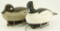 Lot #530 - Pair Mike Smyzer, PA beautiful hand carved Cork Body Buffleheads drake and hen signed
