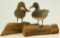 Lot #547 - Pair of Tom Ahern half size full body standing Mallards drake and hen on driftwood