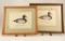 Lot #612 - (2) Framed Classic Decoy Series Prints by Milt Weiler of 1932 Lem Ward Redhead drakes