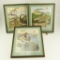 Lot #686 -(3) framed Lynn Bogue Hunt Prints in double sided glass frames to include: Redheads