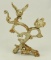 Lot #693 -Cast iron white painted decoration of song birds