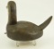 Lot #716 -Uniquely carved Ruddy duck branded CWW on underside (from the Mort Kramer Collection)