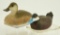 Lot #745 -(2) Miniature Decoys: R.E. Belote, Lewes, DE 1992 Ruddy Duck hen, and Lewes, DE Ruddy