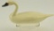 Lot #756 -Clarence Bauer, Havre de Grace, MD miniature carved Tundra Swan unsigned (from the Mort