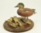 Lot #790 - American Widgeon Drake 1/3 Size Standing decoy with Raised feathers on driftwood and