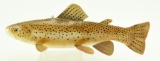 Lot #376 - Dahle Bingaman 11” carved Brown Trout fish decoy modeled after his World Champ winner
