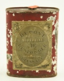Lot #398 - Vintage E.I. Dupont Superfine IF Gunpowder tin