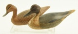 Lot #411 - Pair of miniature carved Pintail decoys by Walter S. Johnson signed on underside