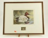 Lot #431 - Framed 1983 Maryland Duck Stamp print by Roger Bucklin S/N 286/1585
