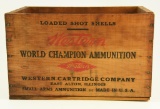 Lot #441 - Vintage Western Xpert 12 gauge 2 5/8” wooden shot shell box
