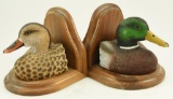 Lot #461 - Pair of Jules A. Bouillet, Indiana Collector Mallard Drake and Hen Bookends by the