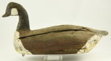 Lot #469 - Eastern Shore of VA primitive Canada Goose decoy (large splits in body, loss of paint)