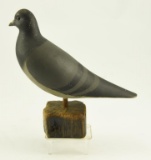 Lot #486 - Jerry Silowski Pigeon decoy on stand branded JS on underside (from the Mort Kramer