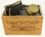 Lot #508 - Vintage Winchester Repeating Arms Co. New Haven, Conn wooden shot shell box and