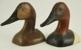Lot #509 - Pair of Madison Mitchell, Havre de Grace, MD cast iron Canvasback duck head bookends