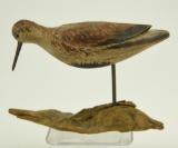 Lot #534 - Miles Hancock, Chincoteague, VA small standing Sandpiper on driftwood signed on