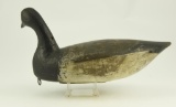 Lot #568 - Ira Hudson , Chincoteague, VA solid body Brandt decoy with turned head and tack eyes