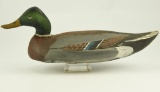 Lot #569 - Early Mallard Drake attributed to the Ward Brothers signed on underside Head by Lem