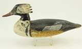 Lot #586 - Doug Jester, Chincoteague, VA Rare Hooded Merganser drake with Roy Bull brand (old