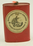 Lot #589 - E.I. Dupont Kentucky Rifle Gunpowder FF &G vintage gun powder tin, Wilmington, DE