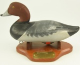 Lot #599 - Charlie Joiner, Chestertown, MD 1951 Redhead drake signed and dated on underside from