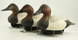 Lot #635 - (3) Mike Smyzer 1997 cork body Canvasback drakes