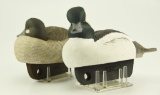 Lot #642 - Pair of Mike Smyzer, PA 2002 cork body Buffleheads drake and hen excellent condition