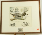 Lot #643 - 1981 Maryland Migratory Stamp print by Jack Shroeder signed and dated by Shroeder