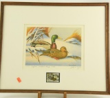 Lot #644 - 1974/1975 Maryland Migratory Waterfowl Stamp print by John W. Taylor 319/500