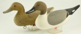 Lot #670 -Pair of 1989 Gilmore B. Wagoner Havre de Grace, MD Pintails Drake and Hen each signed