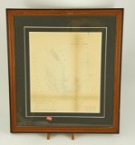 Lot #706 -Very Nice U.S. Coast Survey Preliminary Sketch Map of Cape Charles and Coast dated