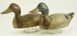 Lot #717 -Evans Decoy Factory matched pair of vintage 1930?s Mallards hen and drake, original