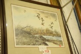 Lot #726 -?River Refuge Pintails? framed print of Pintails S/N Eldridge Hardy 3785/5000 27