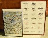 Lot #729 -Shanty Town framed fish decoy poster and Daniel Lindwig Limited Edition Poster of Fish