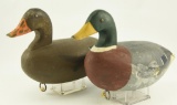 Lot #738 -Pair of William Dennis hand carved Mallards drake and hen (from the Mort Kramer