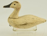 Lot #755 -Miniature carved Snow Goose decoy unsigned (from the Mort Kramer Collection)