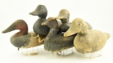 Lot #783 - 5 Decoy lot. Includes: #1 Coot Decoy with Tack Eyes and Inletted head from the