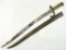 Lot #106 - French Chassepot Mdl 1866 Saber Bayonet in scabbard. SM# 57715.