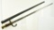 Lot #109 - French 1886 Lebel Sword Bayonet with Scabbard . 20.5