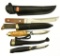 Lot #137 - Three Fixed Blade Knives to Include:  Bruslet to Fixed Blade knife in Leather Sheath