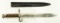 Lot #195 - Austrian Model 1895 Mannlicher Bayonet with Scabbard. 9.25