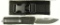 Lot #215 - Microtech QD Scarab 2-Tone Black Plain Knife with Box. P/N 300674-14. SN# 2346. Date