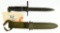 Lot #276 - U.S. M1 Carbine Bayonet with U.S. M8 Scabbard marked B.M.CO. 6.875